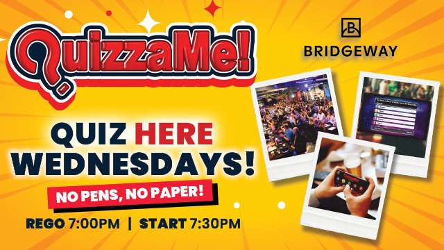 Quizzame at the Bridgeway | Every Wednesday Night 🕹️